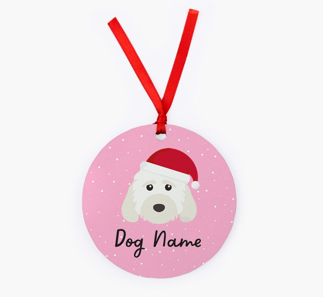 Snow: Personalized {breedFullName} Christmas Decoration