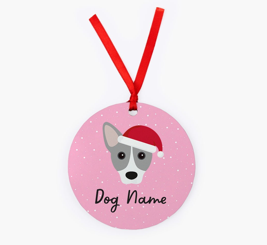 Snow: Personalized {breedFullName} Christmas Decoration