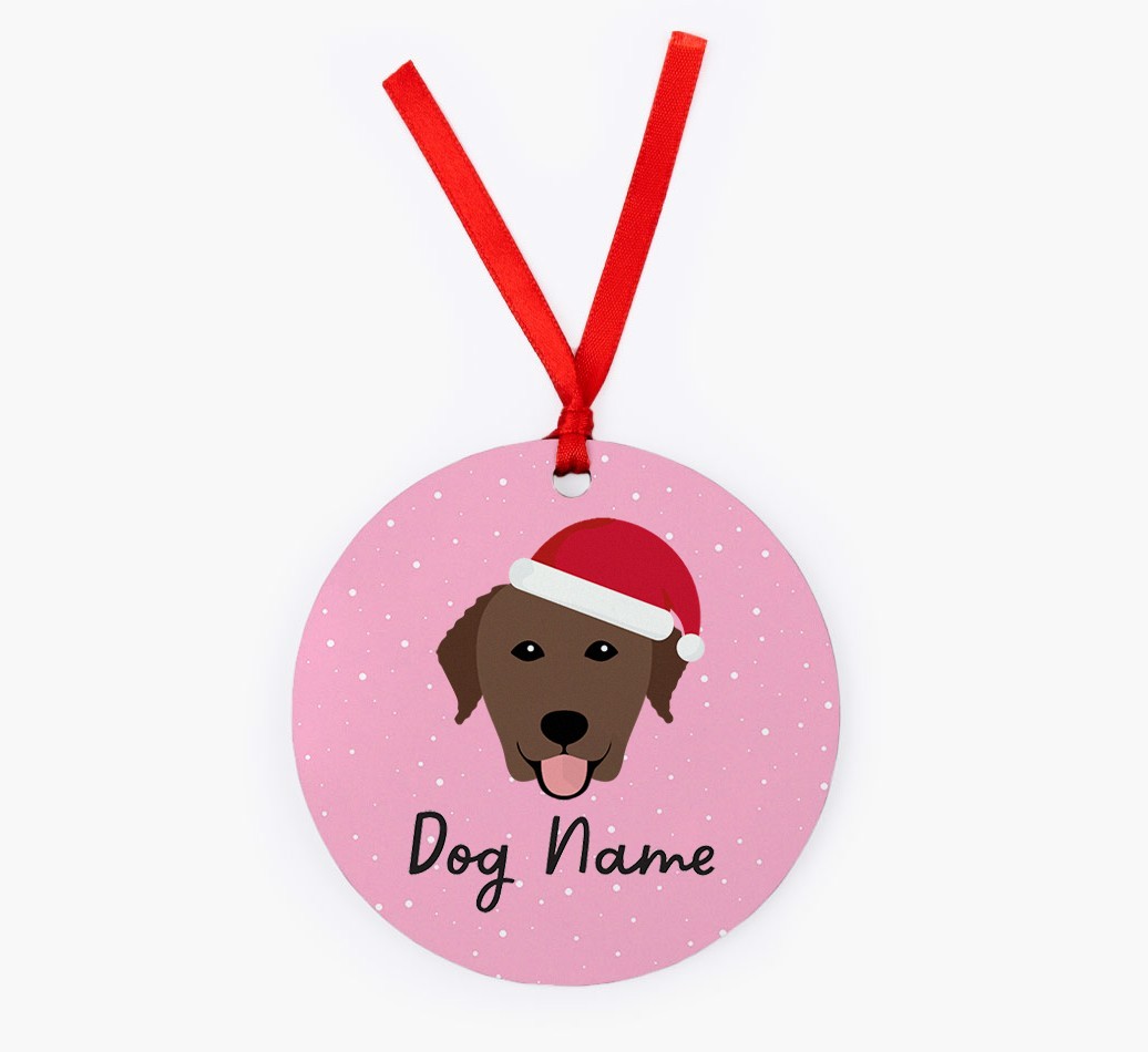 Snow: Personalized {breedFullName} Christmas Decoration