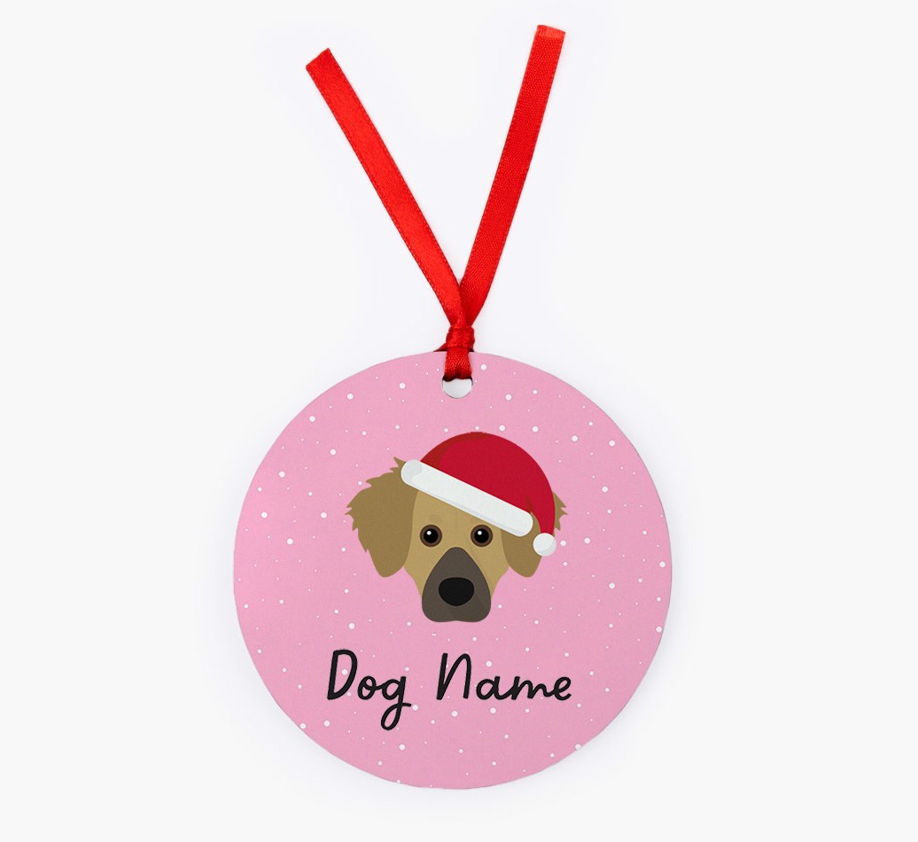 Snow: Personalised {breedFullName} Christmas Decoration