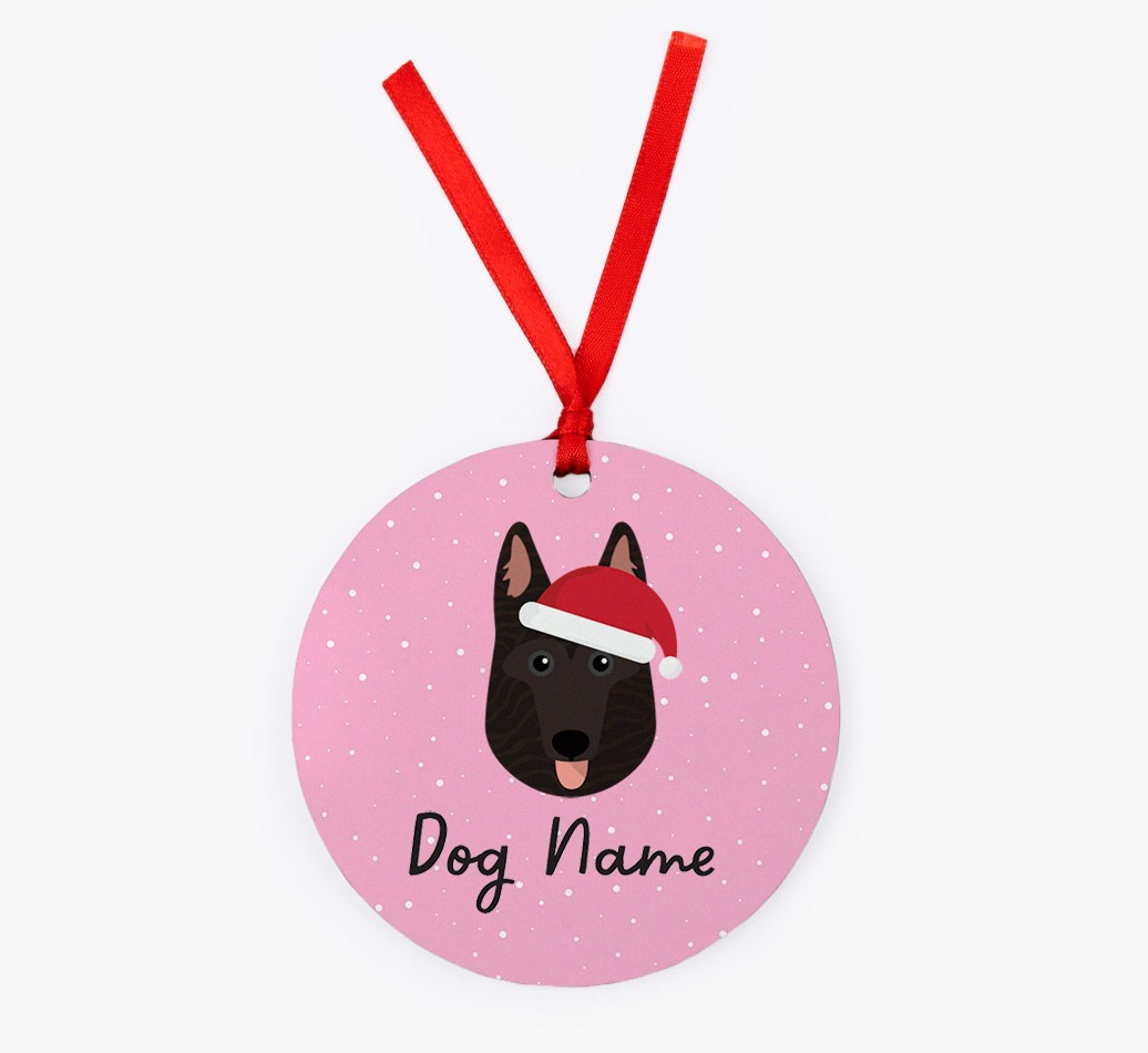 Snow: Personalized {breedFullName} Christmas Decoration