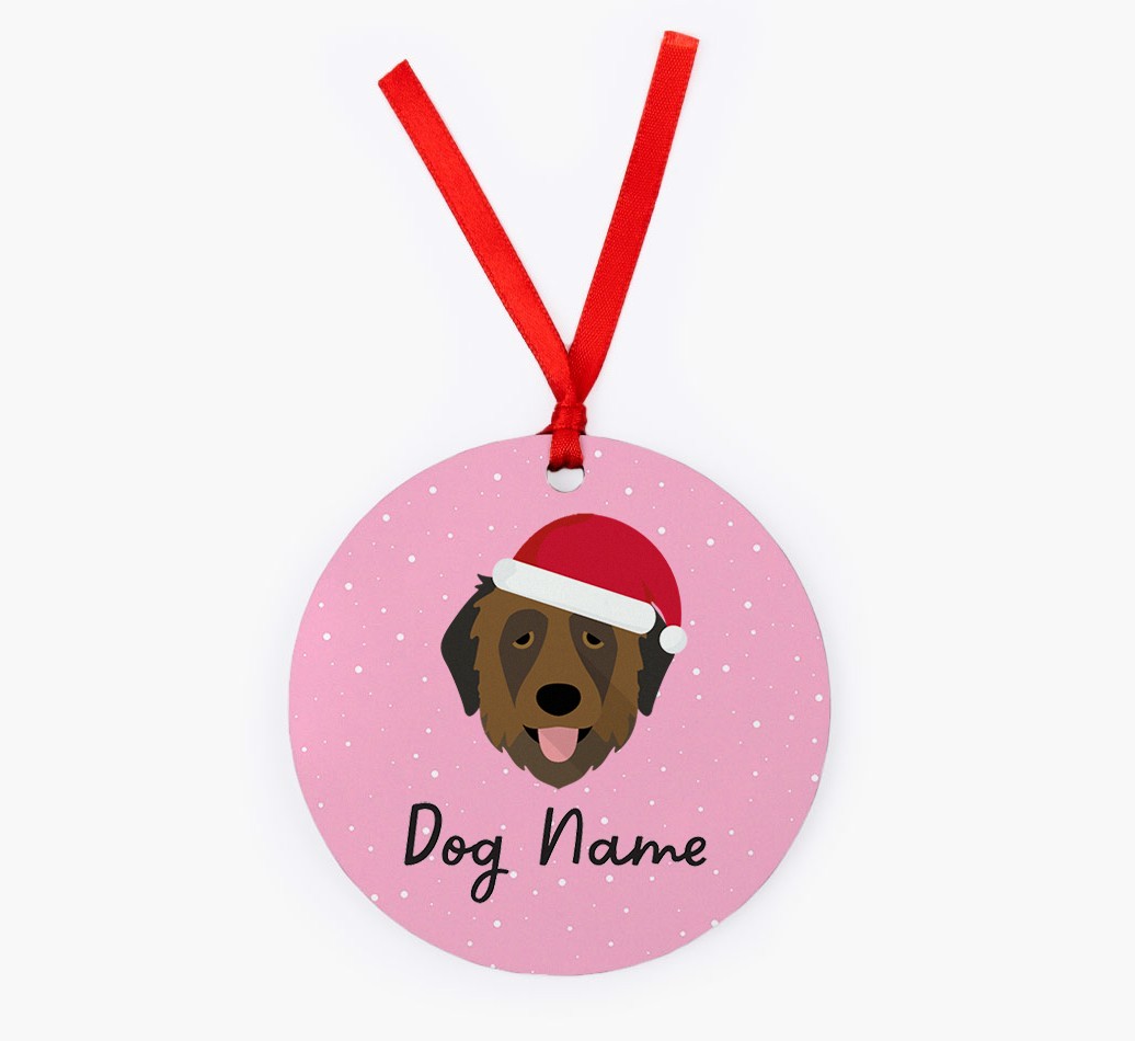 Snow: Personalised {breedFullName} Christmas Decoration
