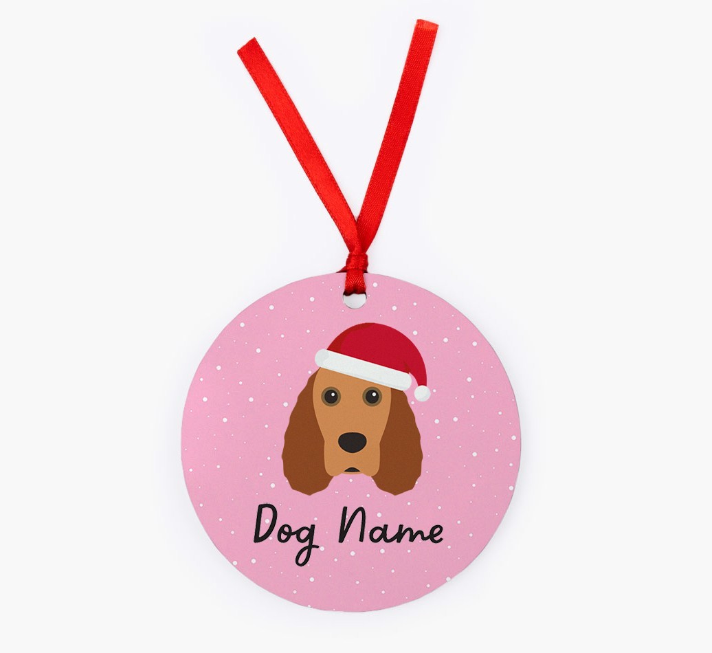 Snow: Personalized {breedFullName} Christmas Decoration