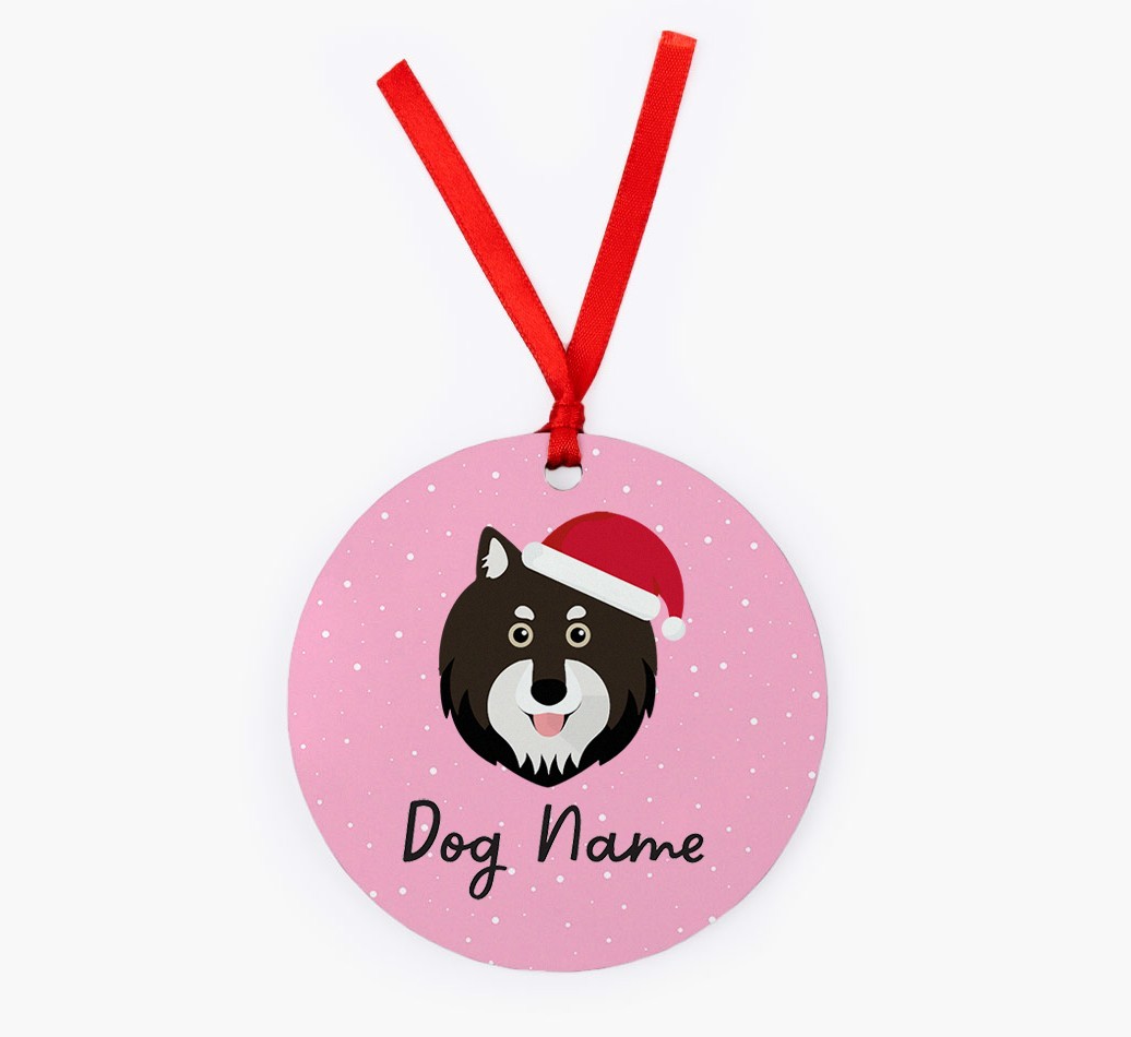 Snow: Personalized {breedFullName} Christmas Decoration
