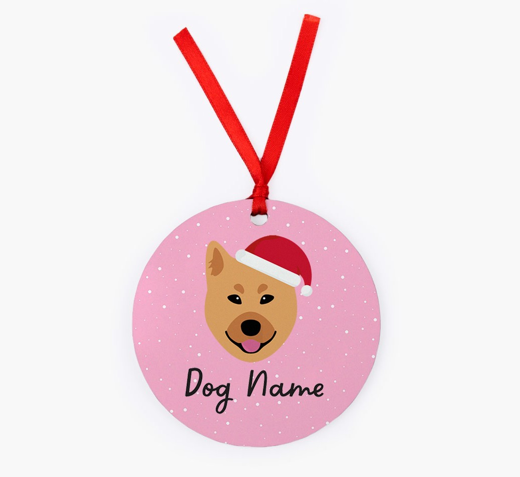 Snow: Personalized {breedFullName} Christmas Decoration