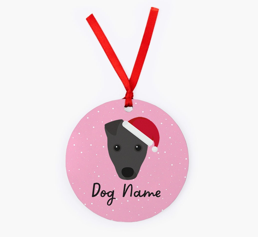Snow: Personalised {breedFullName} Christmas Decoration