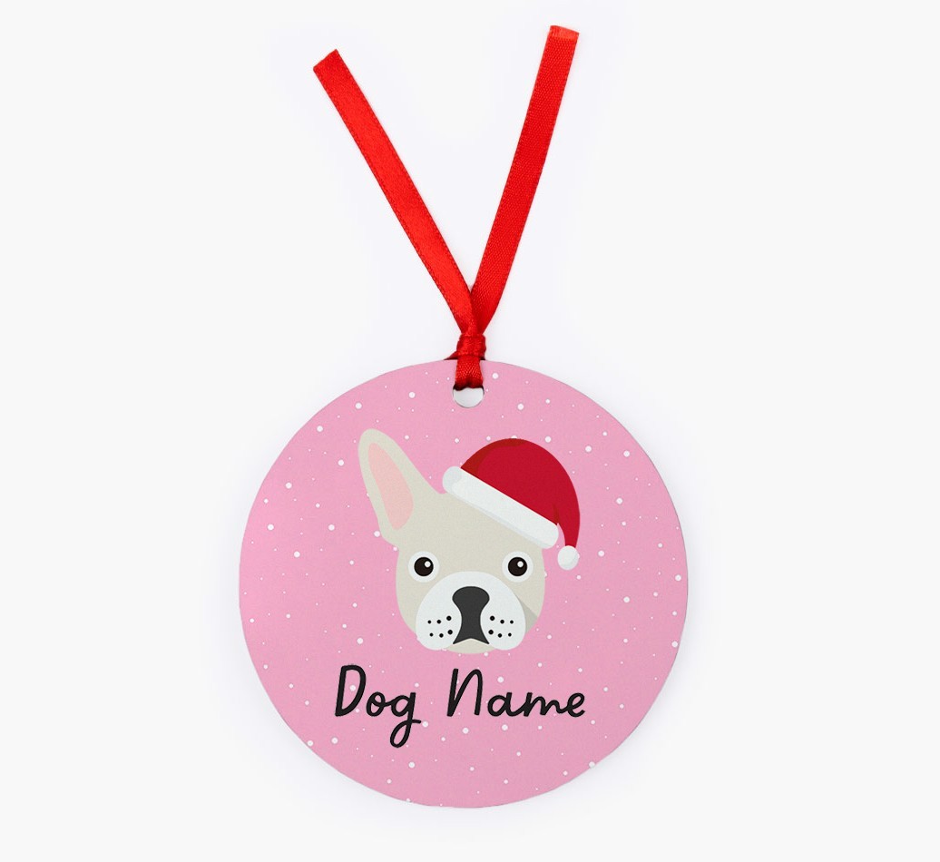 Snow: Personalized {breedFullName} Christmas Decoration