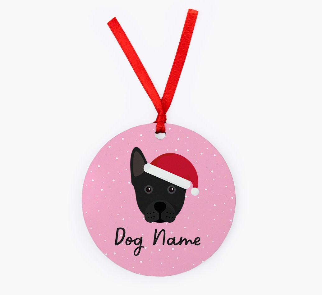 Snow: Personalized {breedFullName} Christmas Decoration