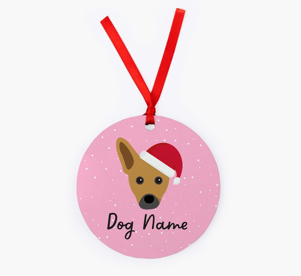 Snow: Personalized {breedFullName} Christmas Decoration