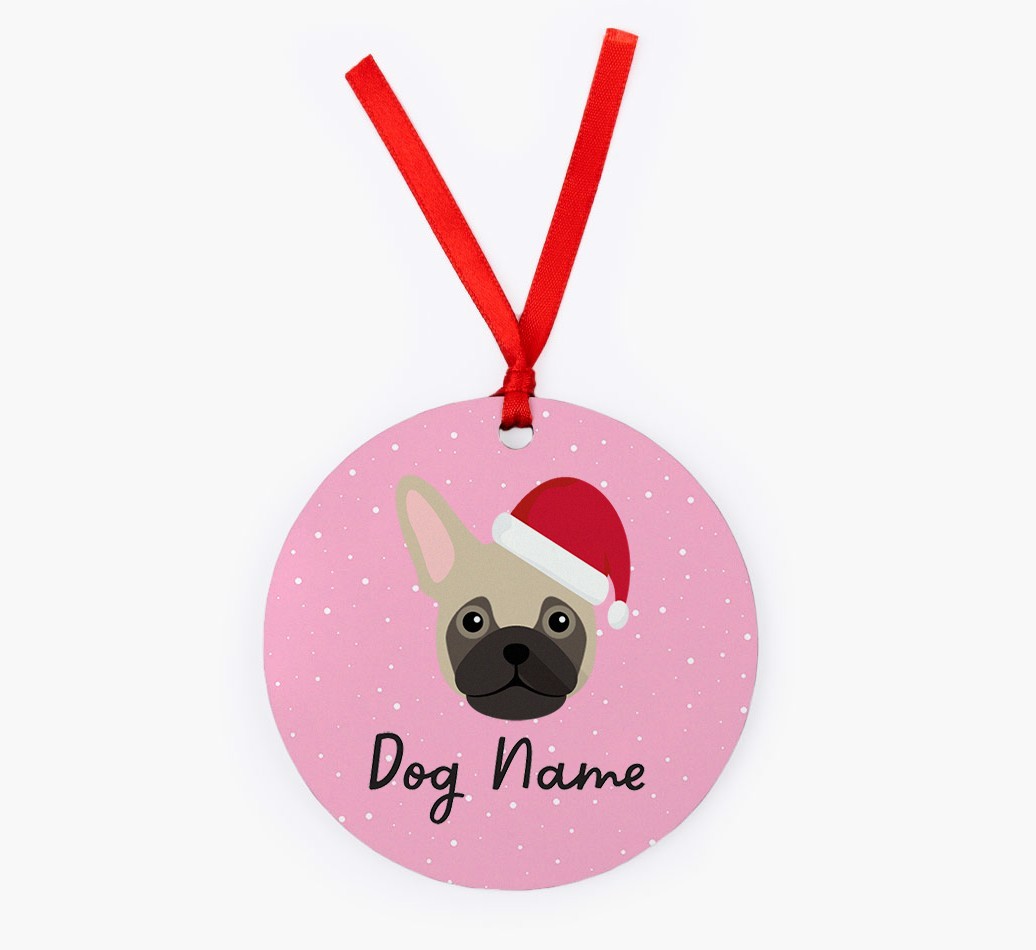 Snow: Personalised {breedFullName} Christmas Decoration