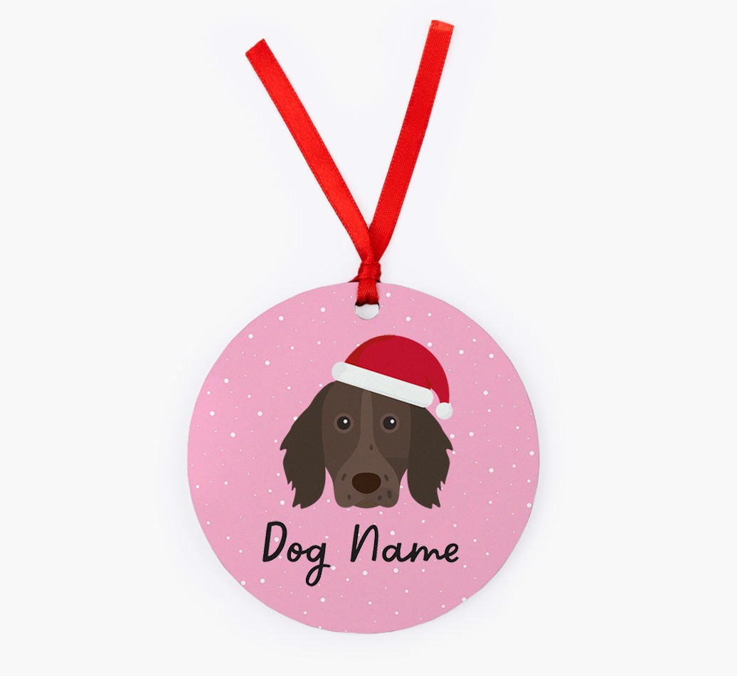 Snow: Personalized {breedFullName} Christmas Decoration