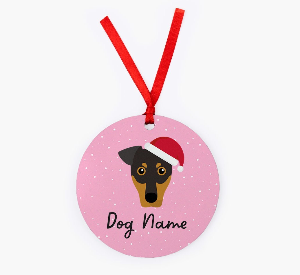 Snow: Personalised {breedFullName} Christmas Decoration