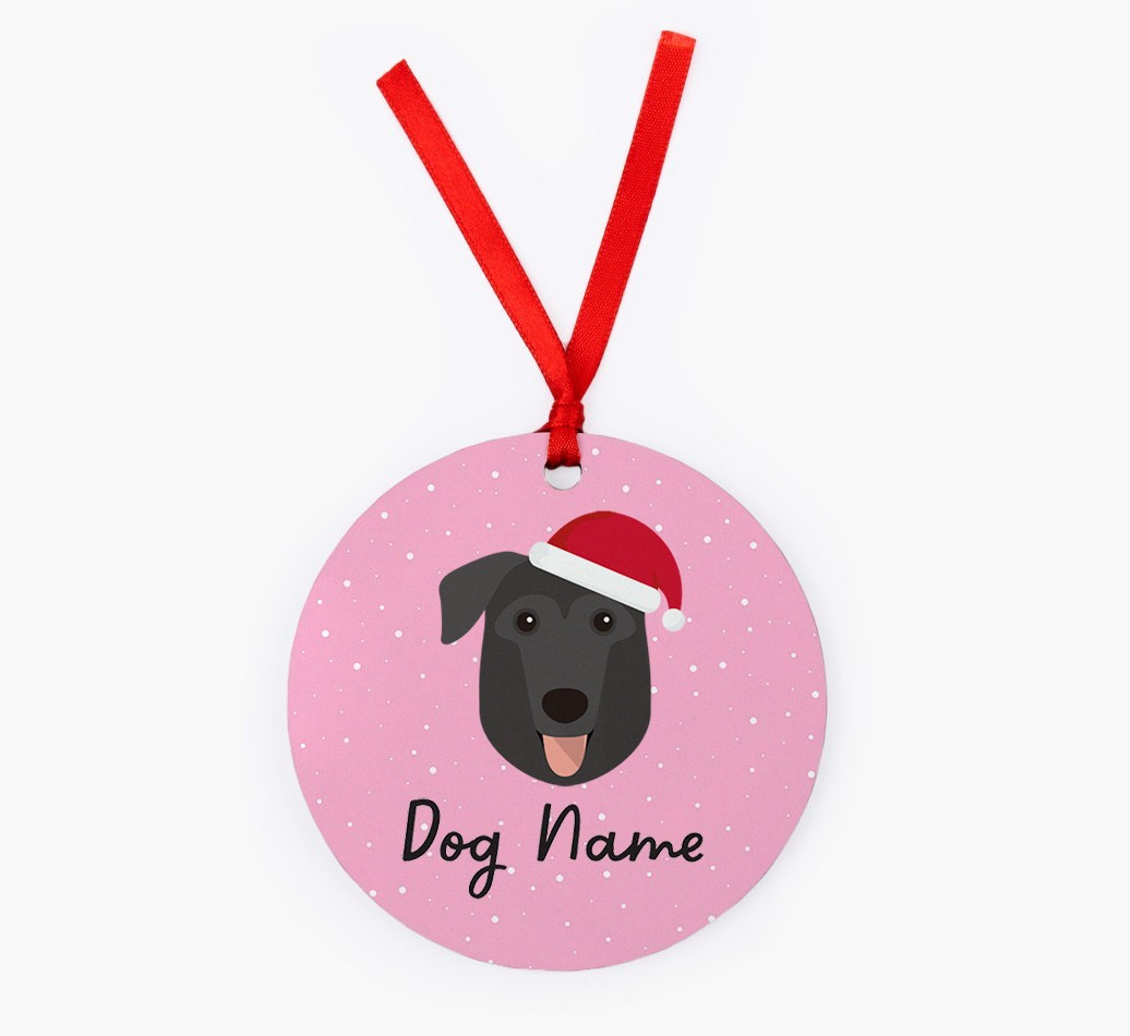 Snow: Personalized {breedFullName} Christmas Decoration