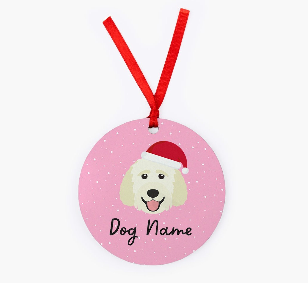 Snow: Personalized {breedFullName} Christmas Decoration