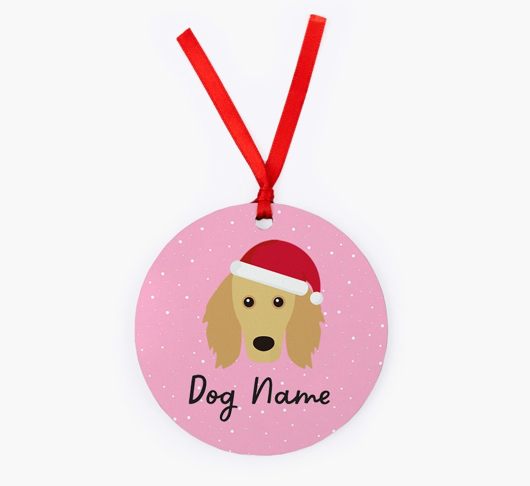 Snow: Personalized {breedFullName} Christmas Decoration
