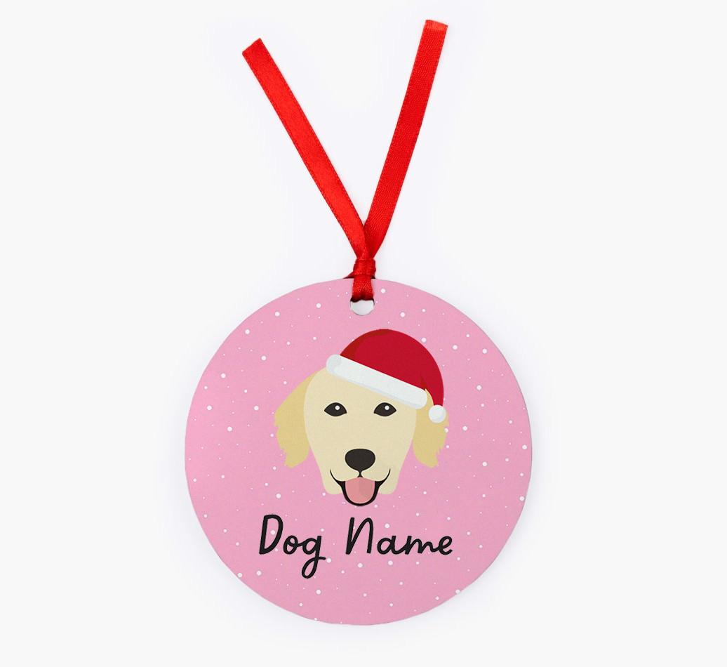 Snow: Personalized {breedFullName} Christmas Decoration