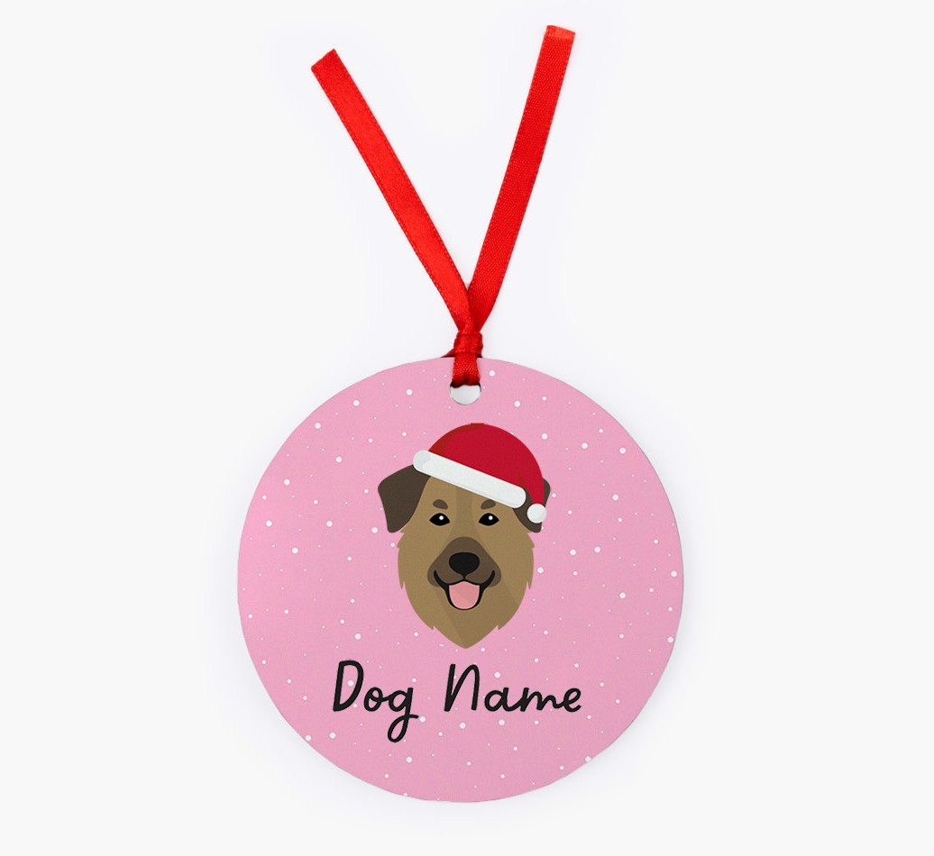 Snow: Personalized {breedFullName} Christmas Decoration