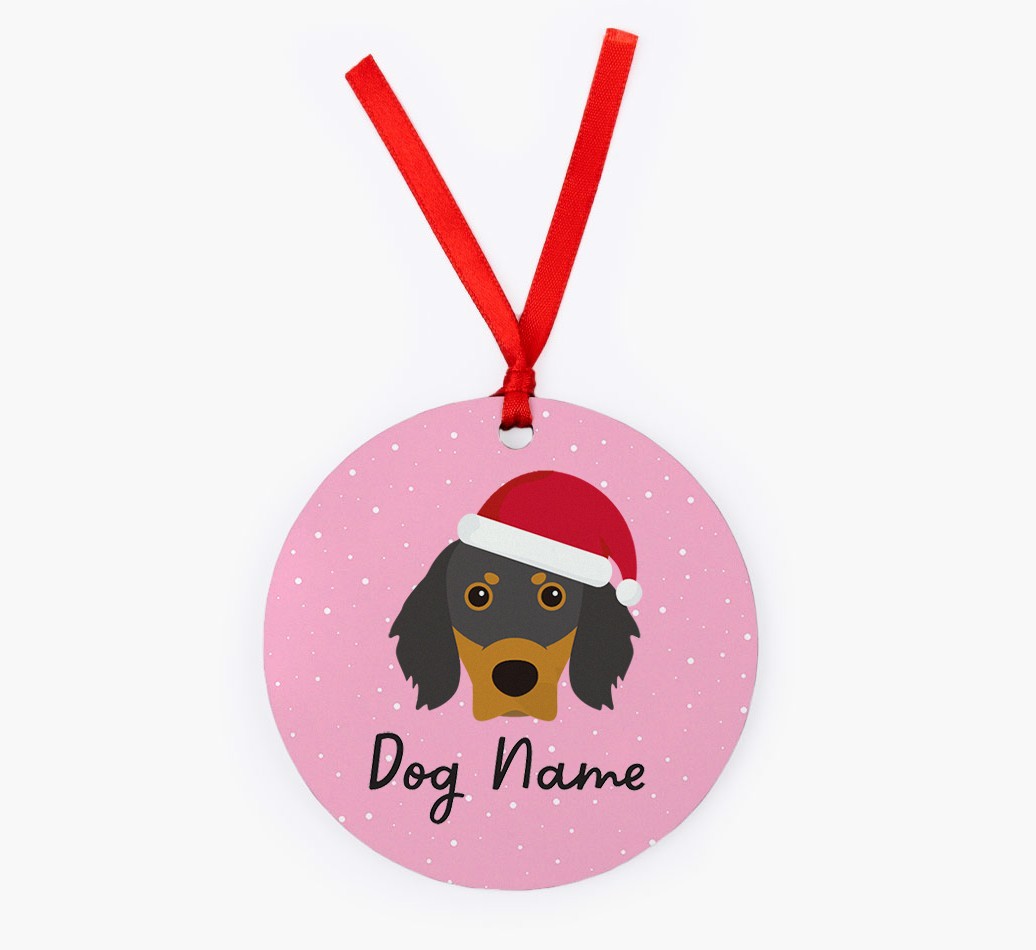 Snow: Personalized {breedFullName} Christmas Decoration