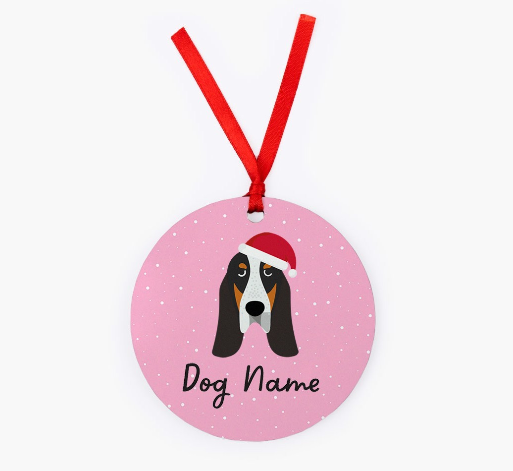 Snow: Personalized {breedFullName} Christmas Decoration