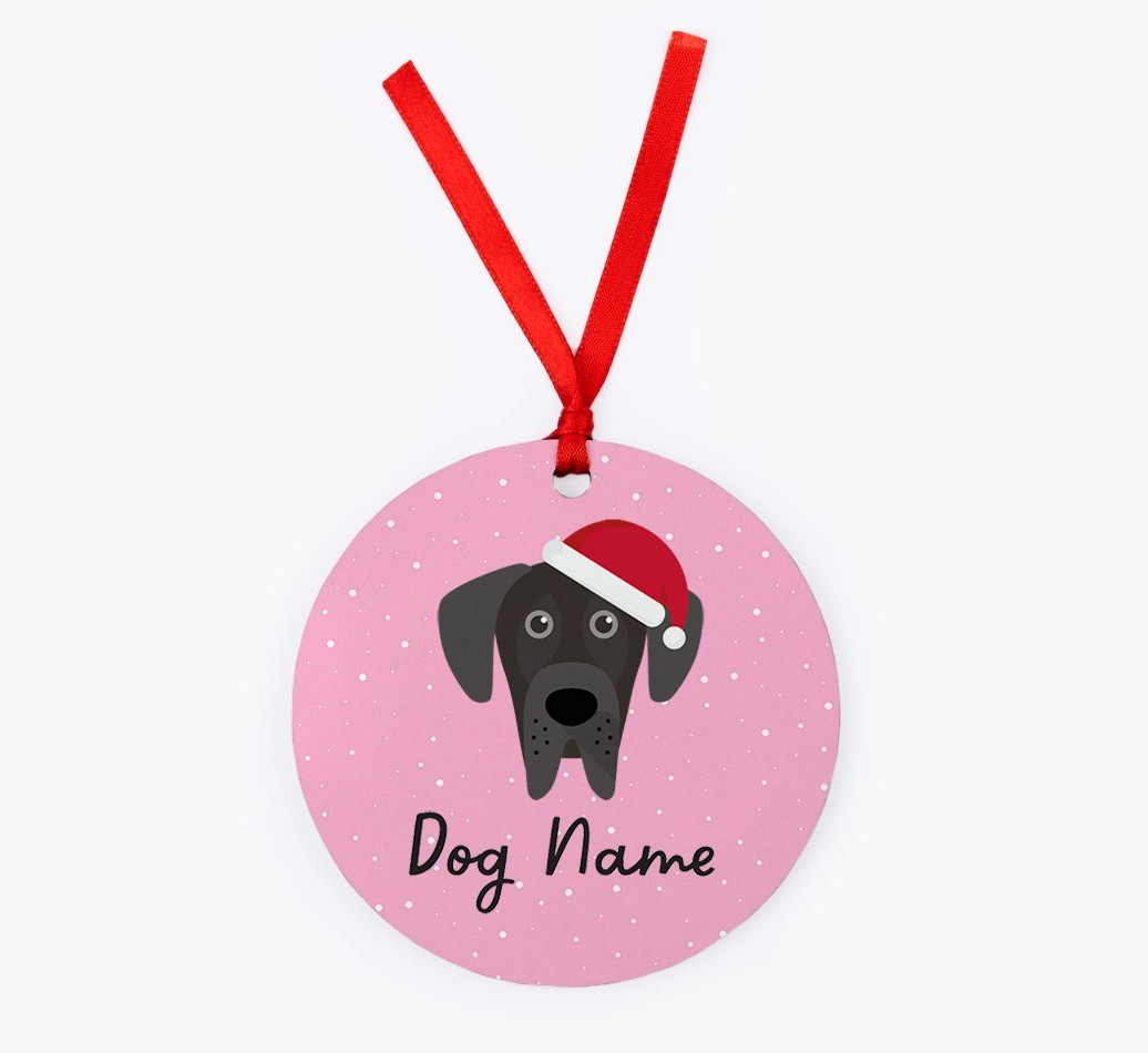Snow: Personalized {breedFullName} Christmas Decoration