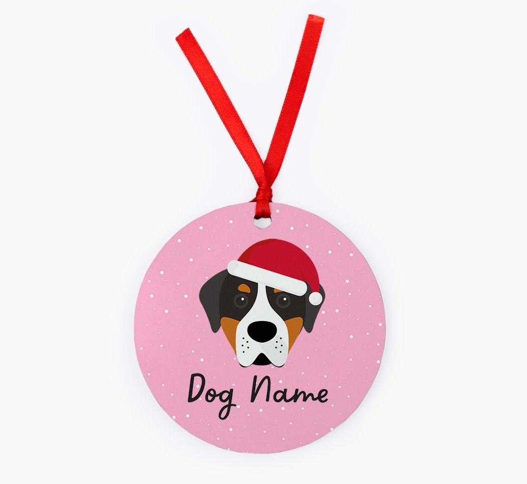 Snow: Personalized {breedFullName} Christmas Decoration