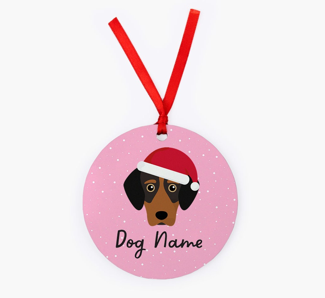 Snow: Personalised {breedFullName} Christmas Decoration