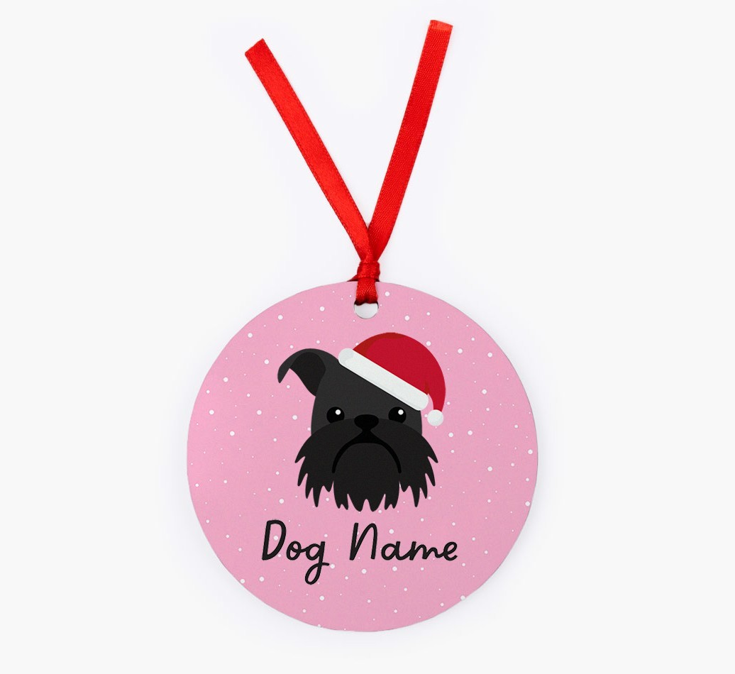 Snow: Personalised {breedFullName} Christmas Decoration