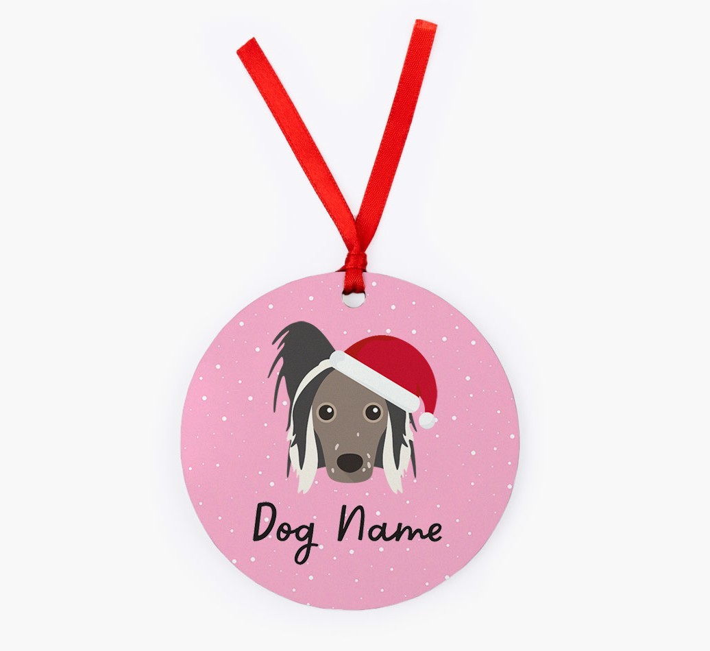 Snow: Personalized {breedFullName} Christmas Decoration