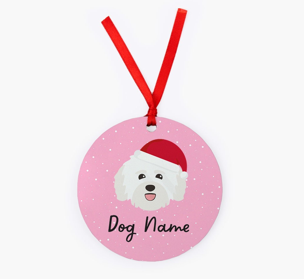 Snow: Personalized {breedFullName} Christmas Decoration