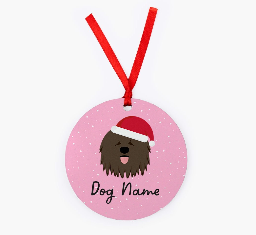 Snow: Personalized {breedFullName} Christmas Decoration
