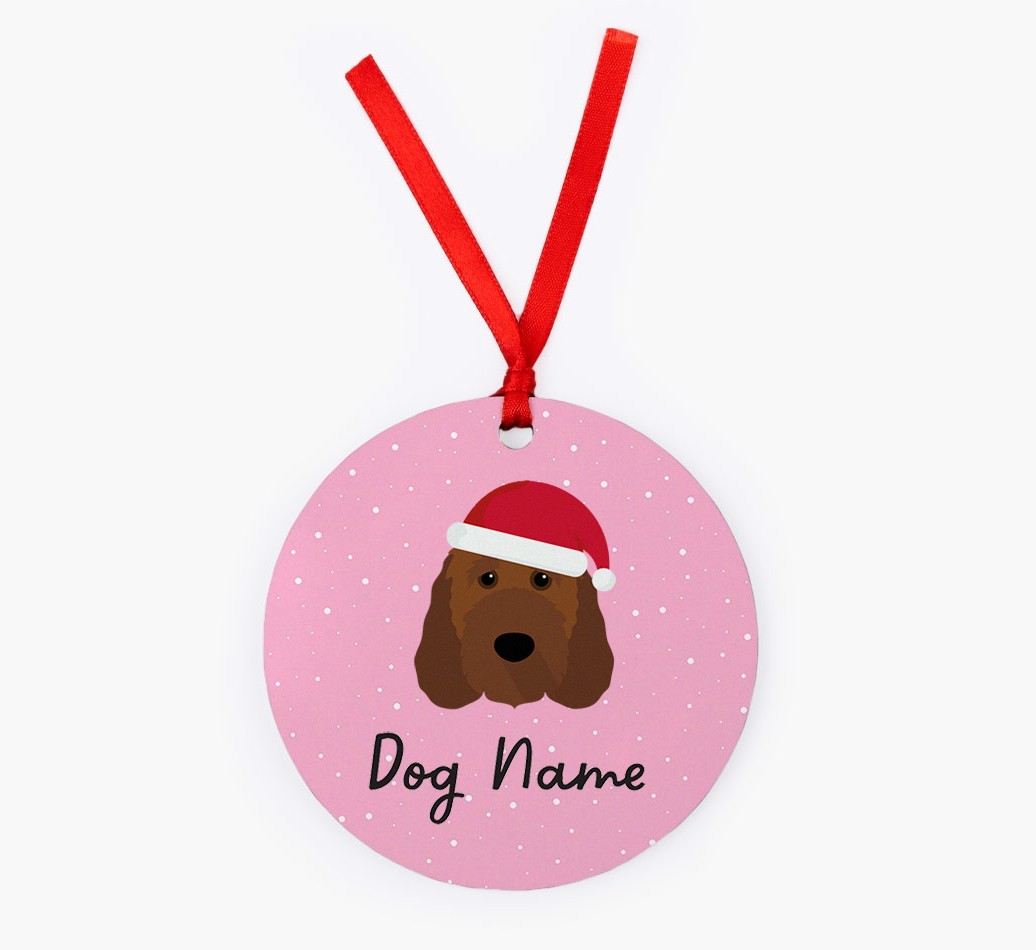 Snow: Personalised {breedFullName} Christmas Decoration