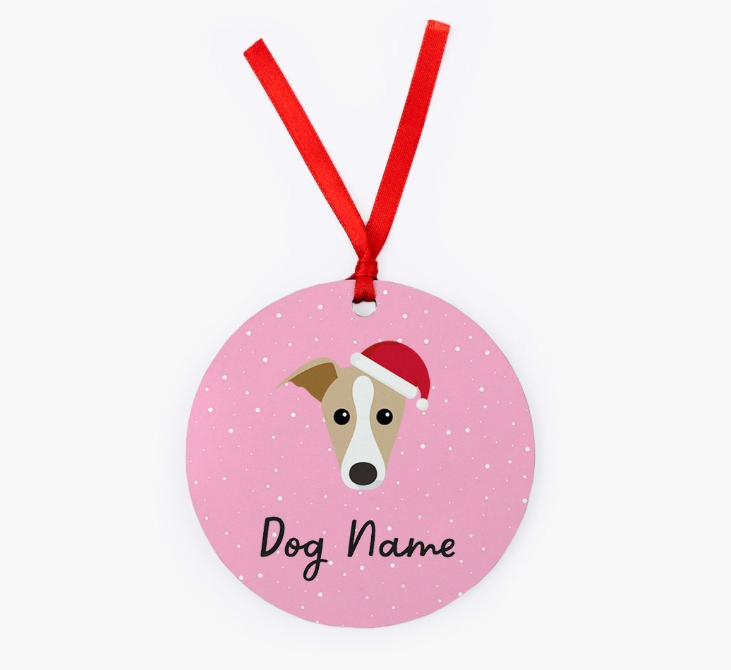 Snow: Personalised {breedFullName} Christmas Decoration