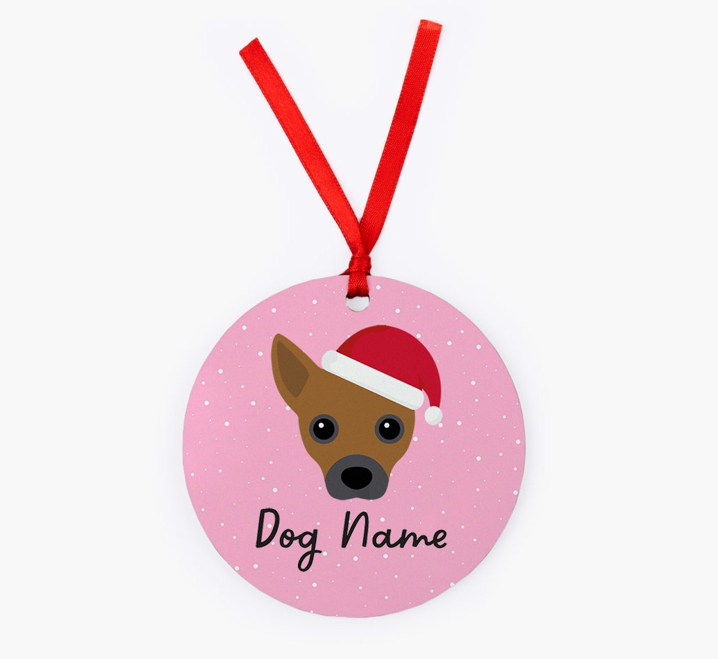 Snow: Personalized {breedFullName} Christmas Decoration