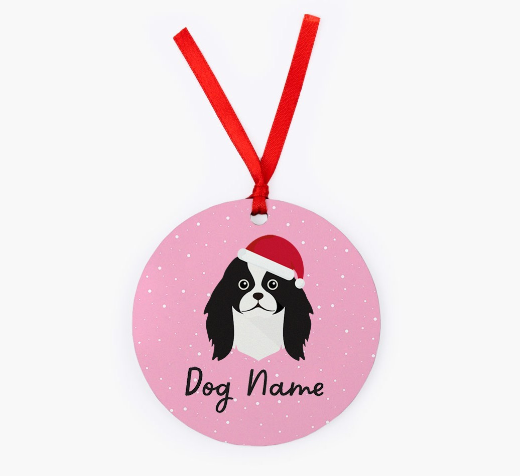 Snow: Personalized {breedFullName} Christmas Decoration