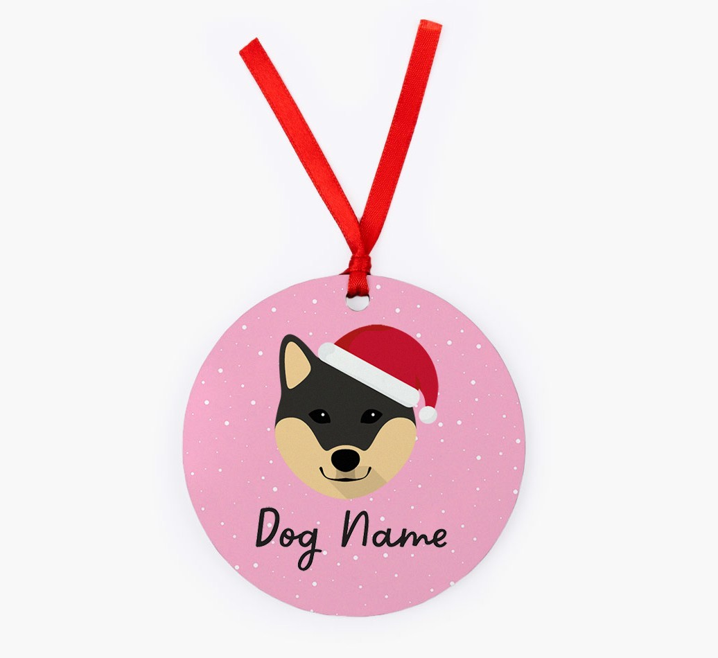 Snow: Personalised {breedFullName} Christmas Decoration