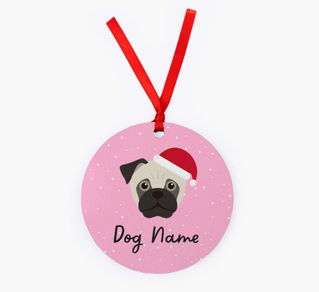Snow: Personalized {breedFullName} Christmas Decoration