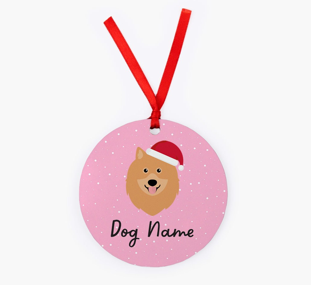 Snow: Personalized {breedFullName} Christmas Decoration