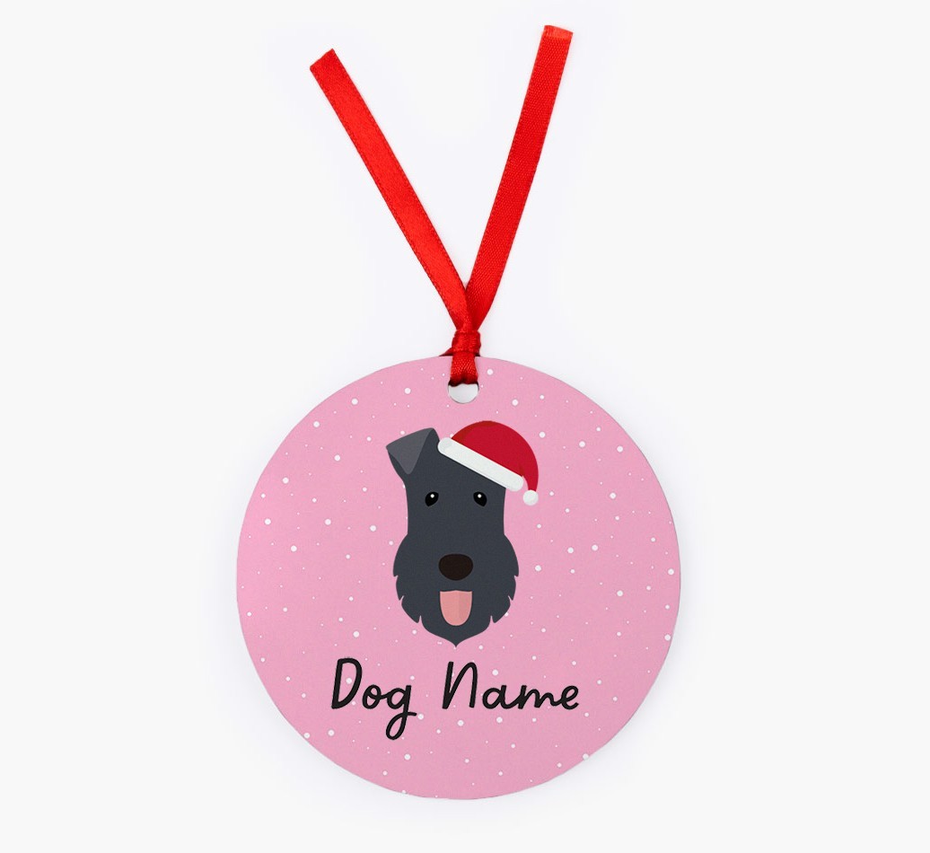 Snow: Personalized {breedFullName} Christmas Decoration