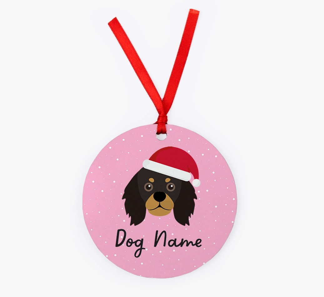 Snow: Personalised {breedFullName} Christmas Decoration