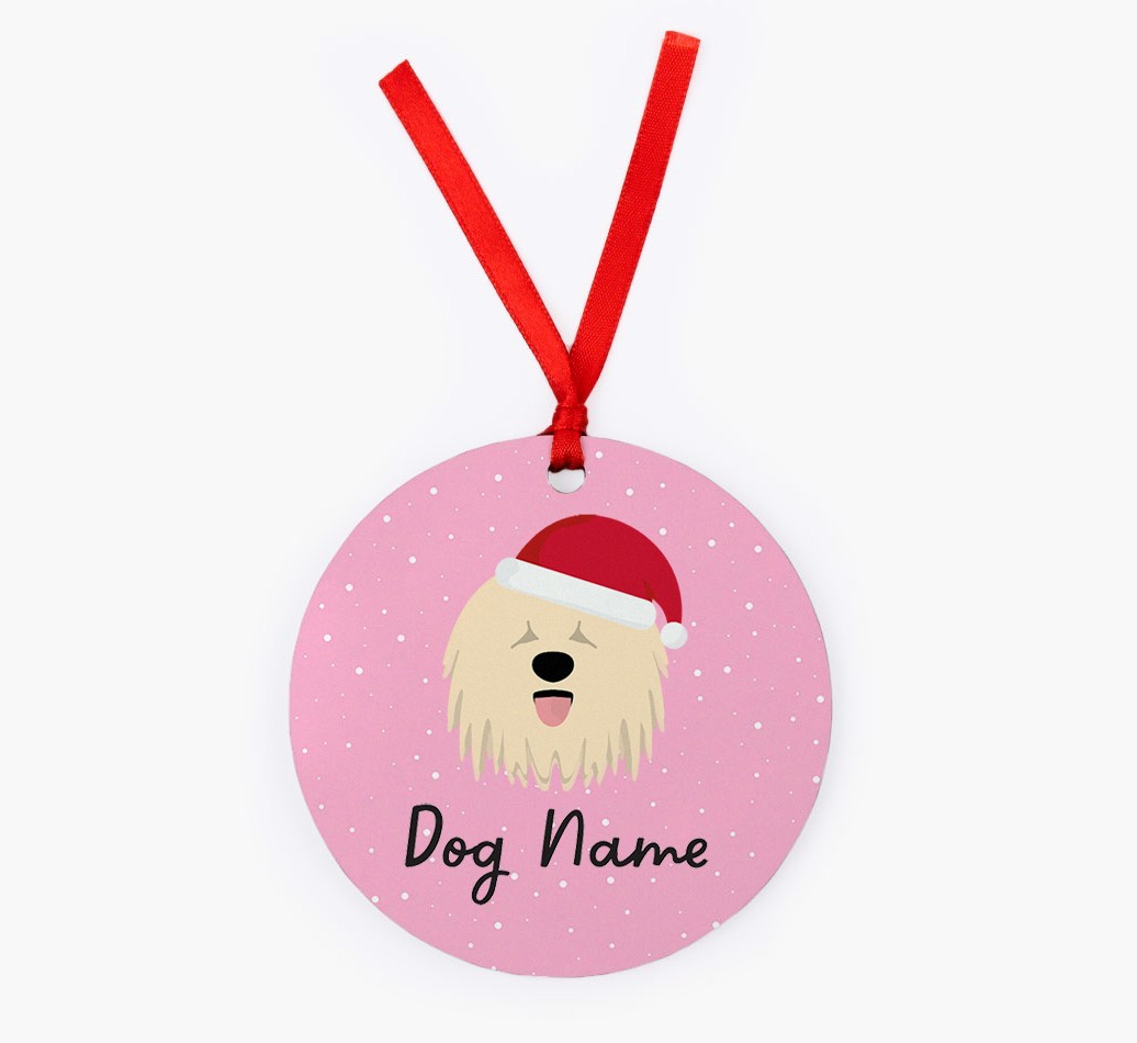 Snow: Personalized {breedFullName} Christmas Decoration