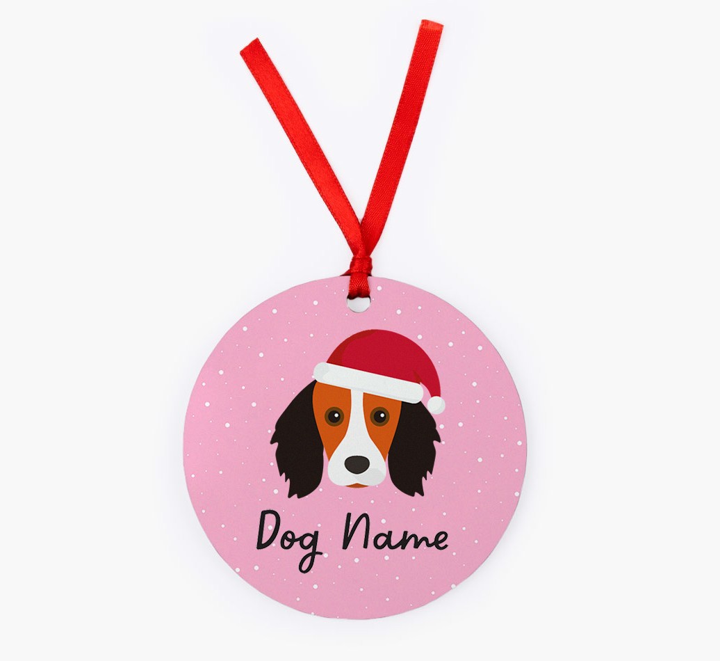 Snow: Personalized {breedFullName} Christmas Decoration