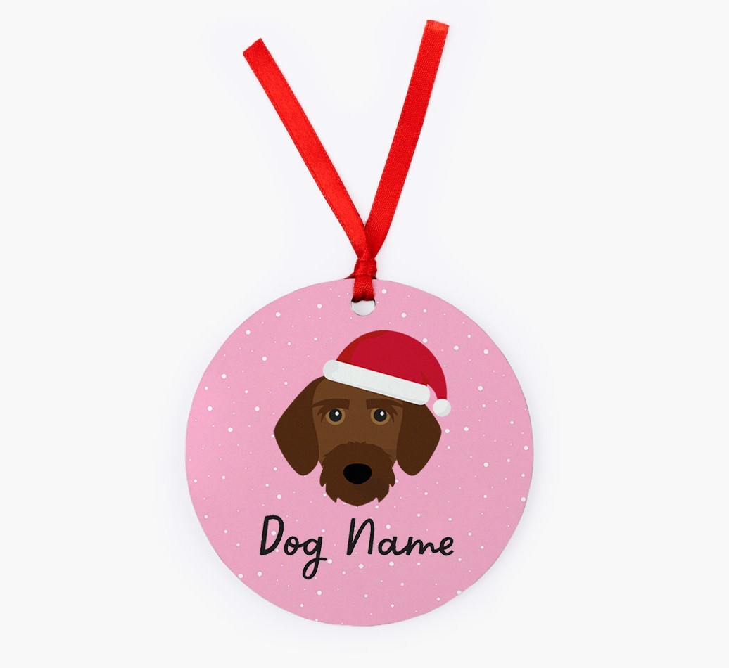 Snow: Personalised {breedFullName} Christmas Decoration