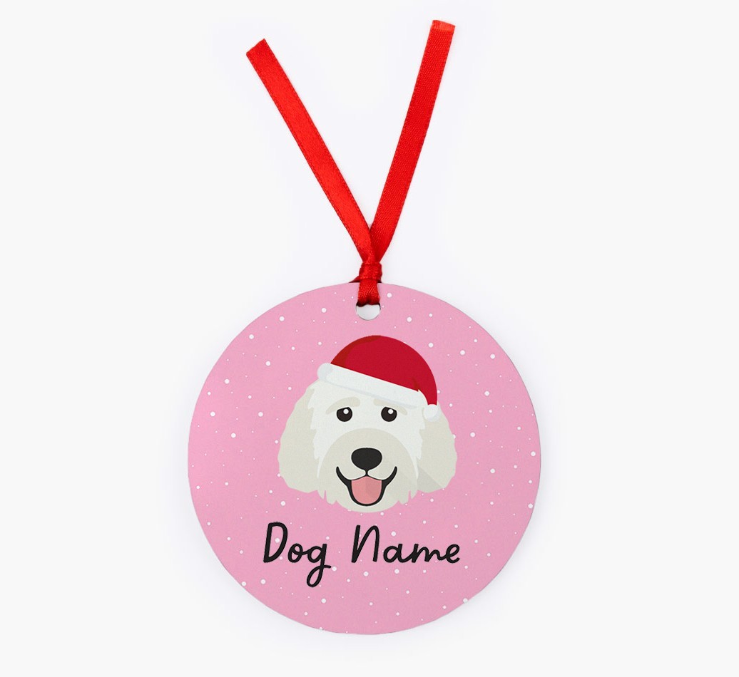 Snow: Personalized {breedFullName} Christmas Decoration