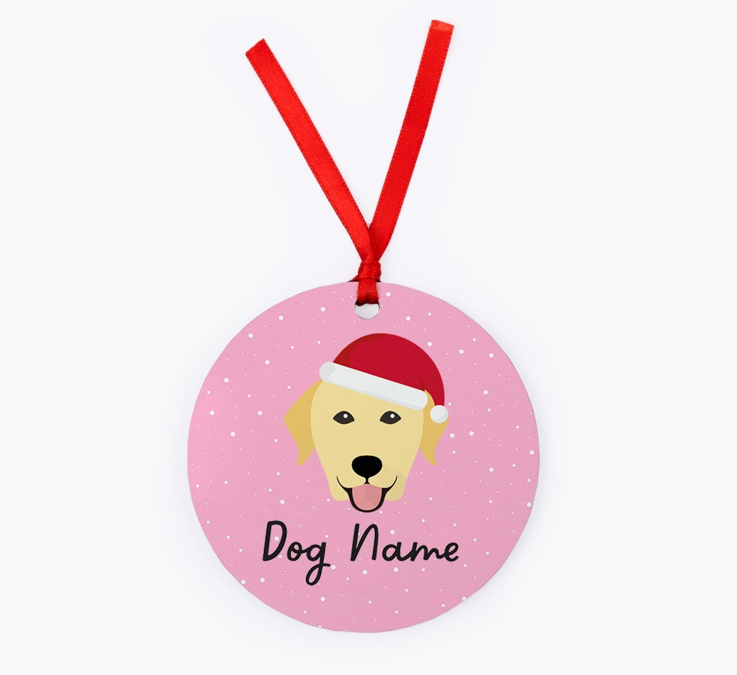 Snow: Personalized {breedFullName} Christmas Decoration