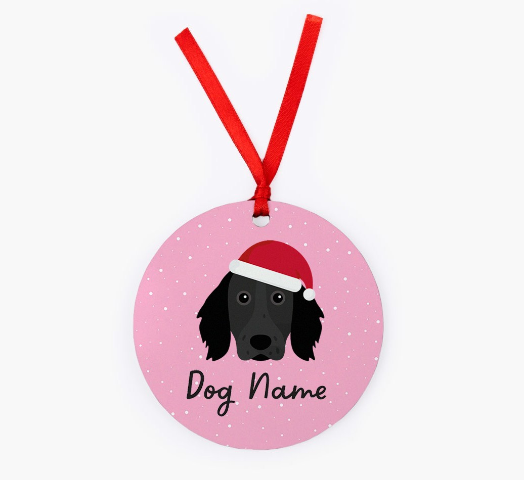 Snow: Personalised {breedFullName} Christmas Decoration