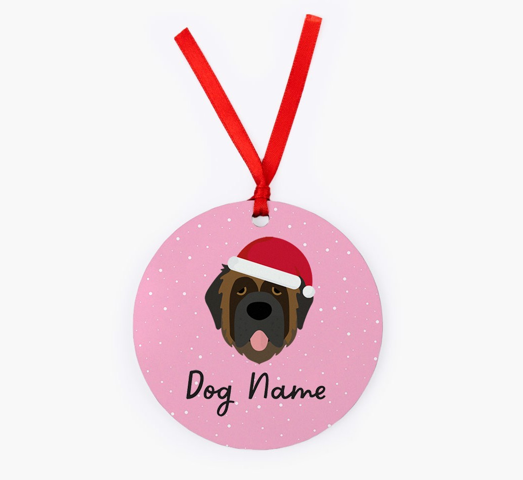 Snow: Personalized {breedFullName} Christmas Decoration