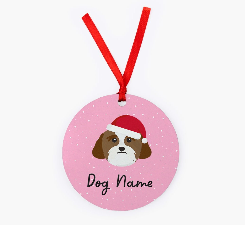 Snow: Personalized {breedFullName} Christmas Decoration
