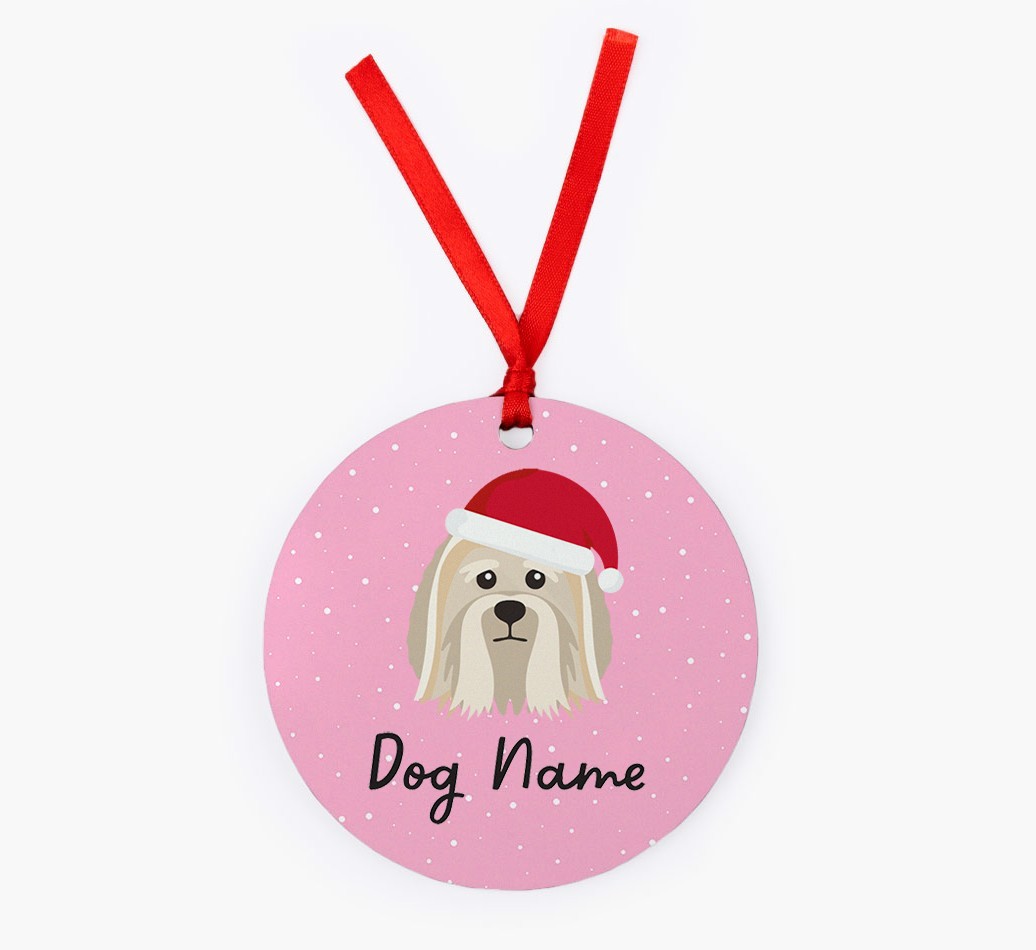 Snow: Personalized {breedFullName} Christmas Decoration
