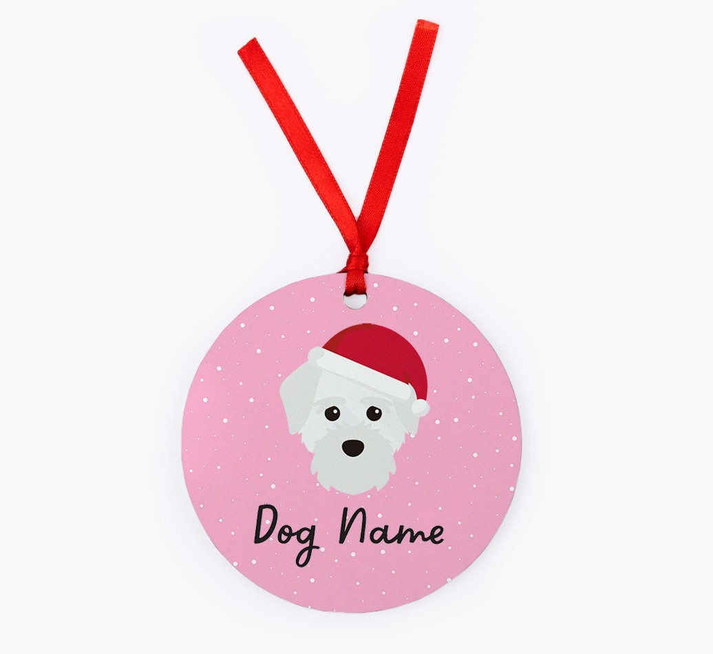 Snow: Personalized {breedFullName} Christmas Decoration
