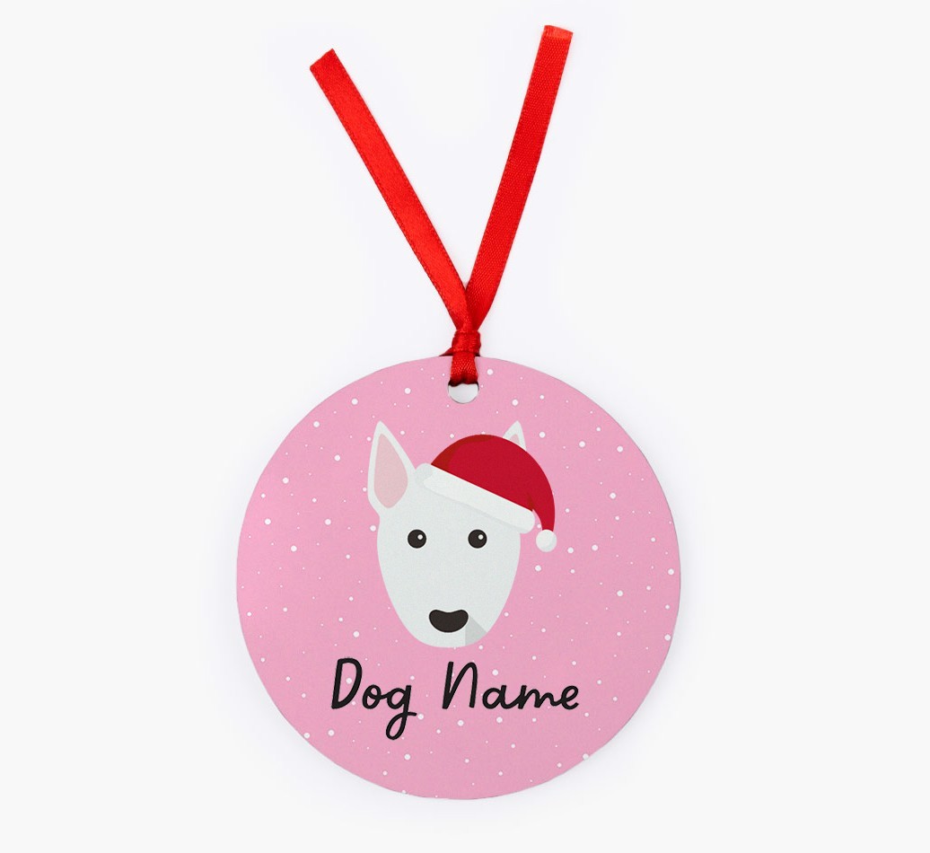 Snow: Personalised {breedFullName} Christmas Decoration